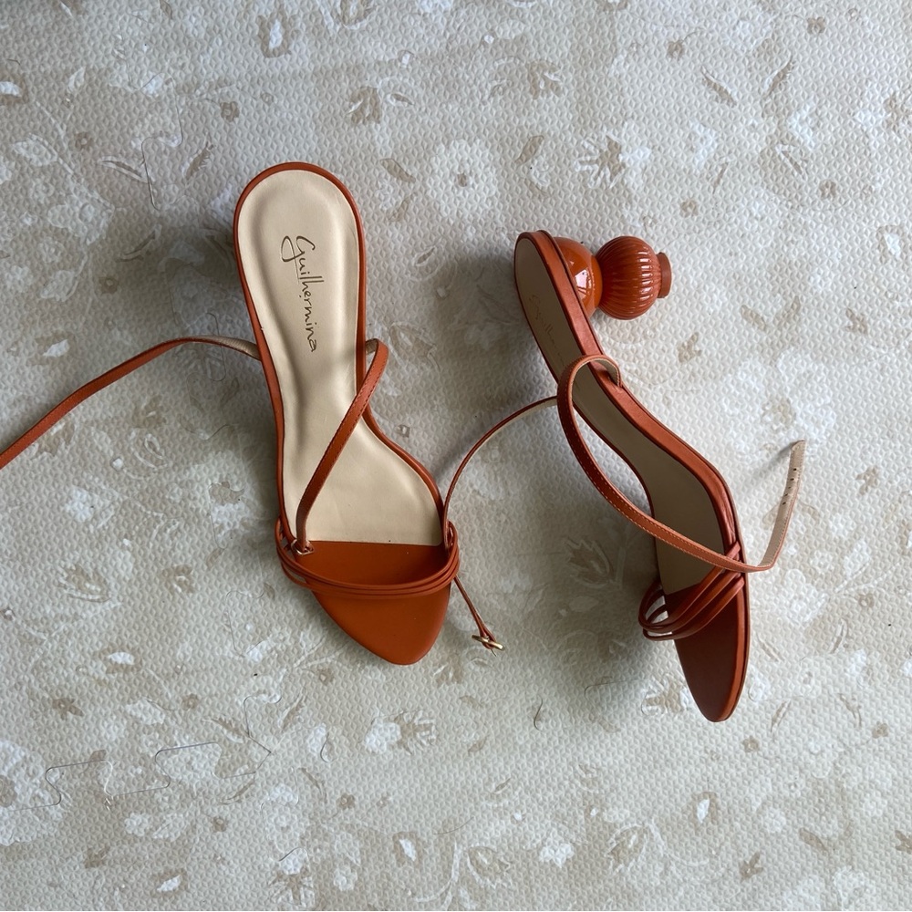 Orange Guilhermina Heels From Anthropologie - Women’s US 9